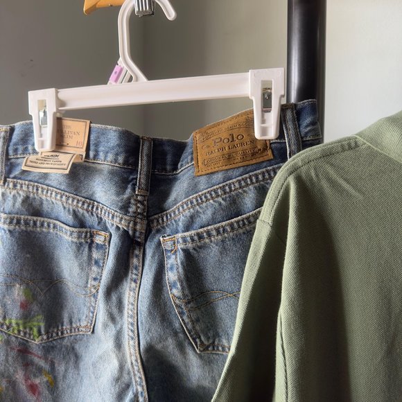 NWT POLO RALPH LAUREN BIG BOYS 14-16 LOT POLO SHIRT + jean SHORTS YOUTH - Picture 8 of 8